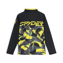 Layers*Spyder Boys Camo Half Zip - Acid Yellow ACIDYELLOW