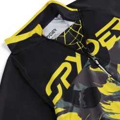 Layers*Spyder Boys Camo Half Zip - Acid Yellow ACIDYELLOW