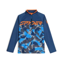 Layers*Spyder Boys Camo Half Zip - True Navy TRUENAVY