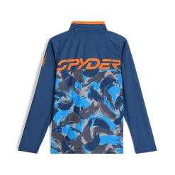 Layers*Spyder Boys Camo Half Zip - True Navy TRUENAVY