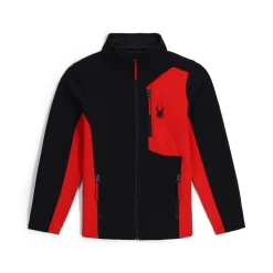 Fleece*Spyder Boys Full Zip Bandit - BLACK