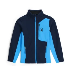 Fleece*Spyder Boys Full Zip Bandit - True Navy TRUENAVY