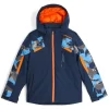 Insulated*Spyder Boys Leader - Camouflage Aether Blue CAMOUFLAGEAETHERBLUE