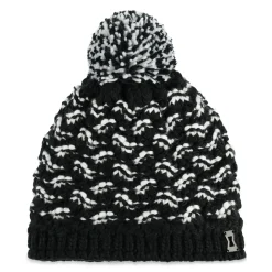 Hats*Spyder Girls Brrr Berry Pom - BLACK