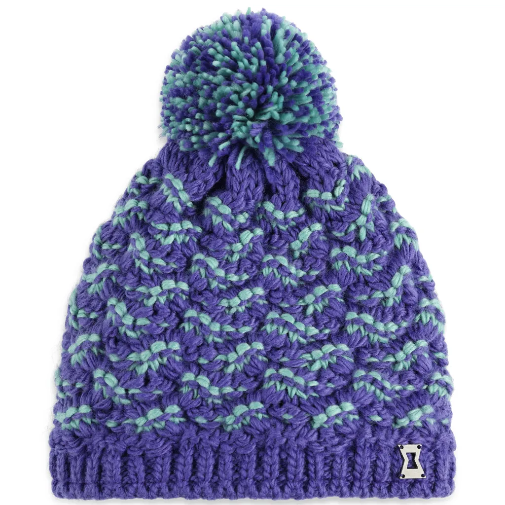 Hats*Spyder Girls Brrr Berry Pom - Purple Flash PURPLEFLASH