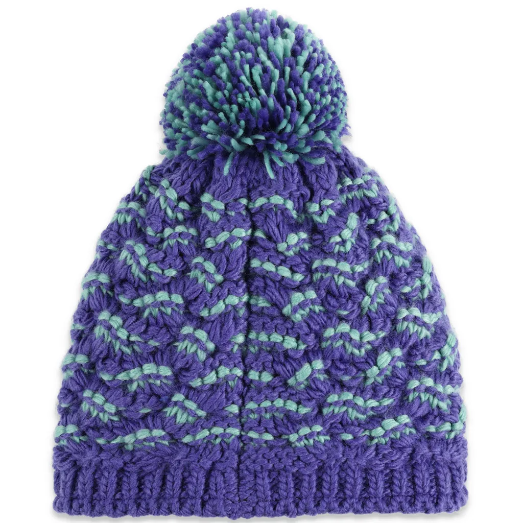 Hats*Spyder Girls Brrr Berry Pom - Purple Flash PURPLEFLASH