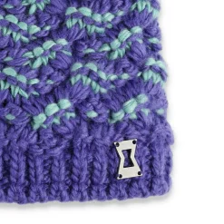 Hats*Spyder Girls Brrr Berry Pom - Purple Flash PURPLEFLASH