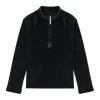 Fleece*Spyder Girls Shimmer Bug Half Zip - BLACK