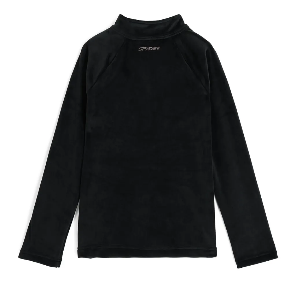 Fleece*Spyder Girls Shimmer Bug Half Zip - BLACK