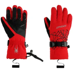 Gloves*Spyder Kids Overweb - Red SPYDERRED