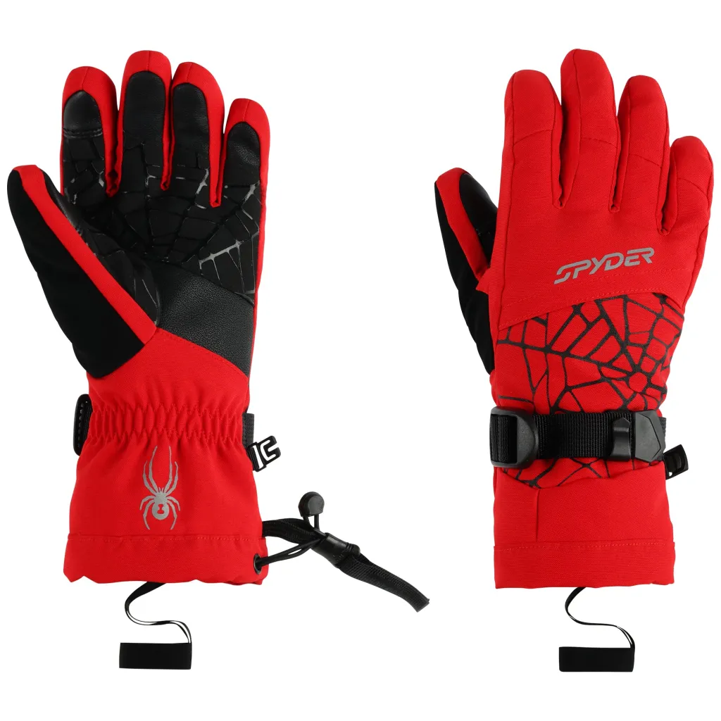 Gloves*Spyder Kids Overweb - Red SPYDERRED