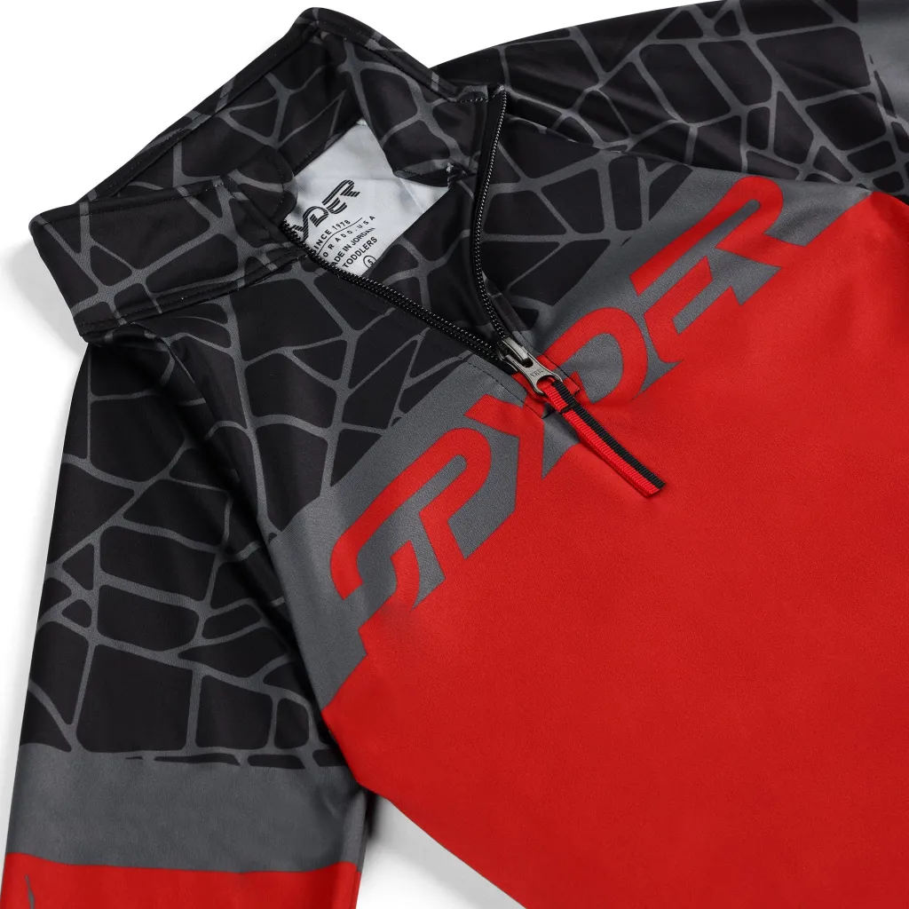 Layers*Spyder Little Boys Bug Half Zip - Red SPYDERRED