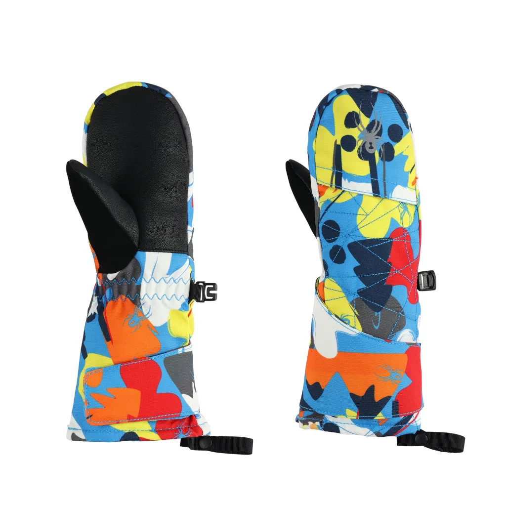 Gloves*Spyder Little Kids Cubby - Yeti Camo Aether Blue YETICAMOAETHERBLUE