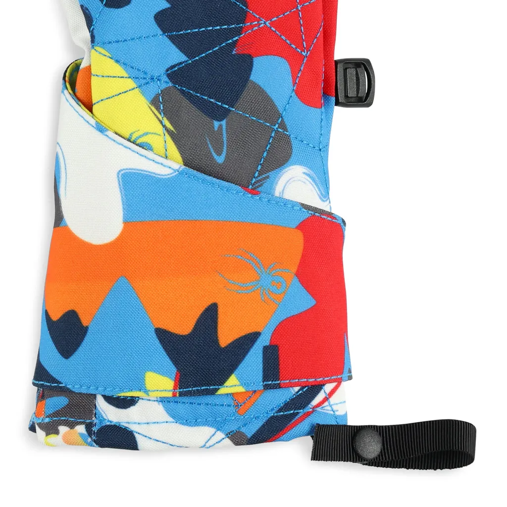 Gloves*Spyder Little Kids Cubby - Yeti Camo Aether Blue YETICAMOAETHERBLUE