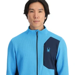 Midlayers | Fleece*Spyder Mens Bandit Full Zip - Aether Blue AETHERBLUE
