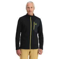 Midlayers | Fleece*Spyder Mens Bandit Full Zip - BLACK