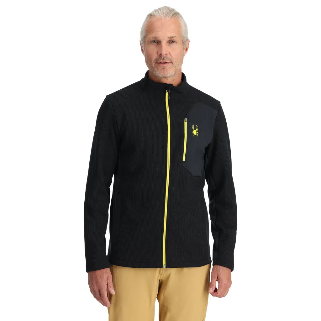 Midlayers | Fleece*Spyder Mens Bandit Full Zip - BLACK