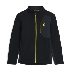 Midlayers | Fleece*Spyder Mens Bandit Full Zip - BLACK
