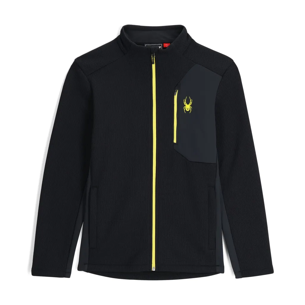 Midlayers | Fleece*Spyder Mens Bandit Full Zip - BLACK