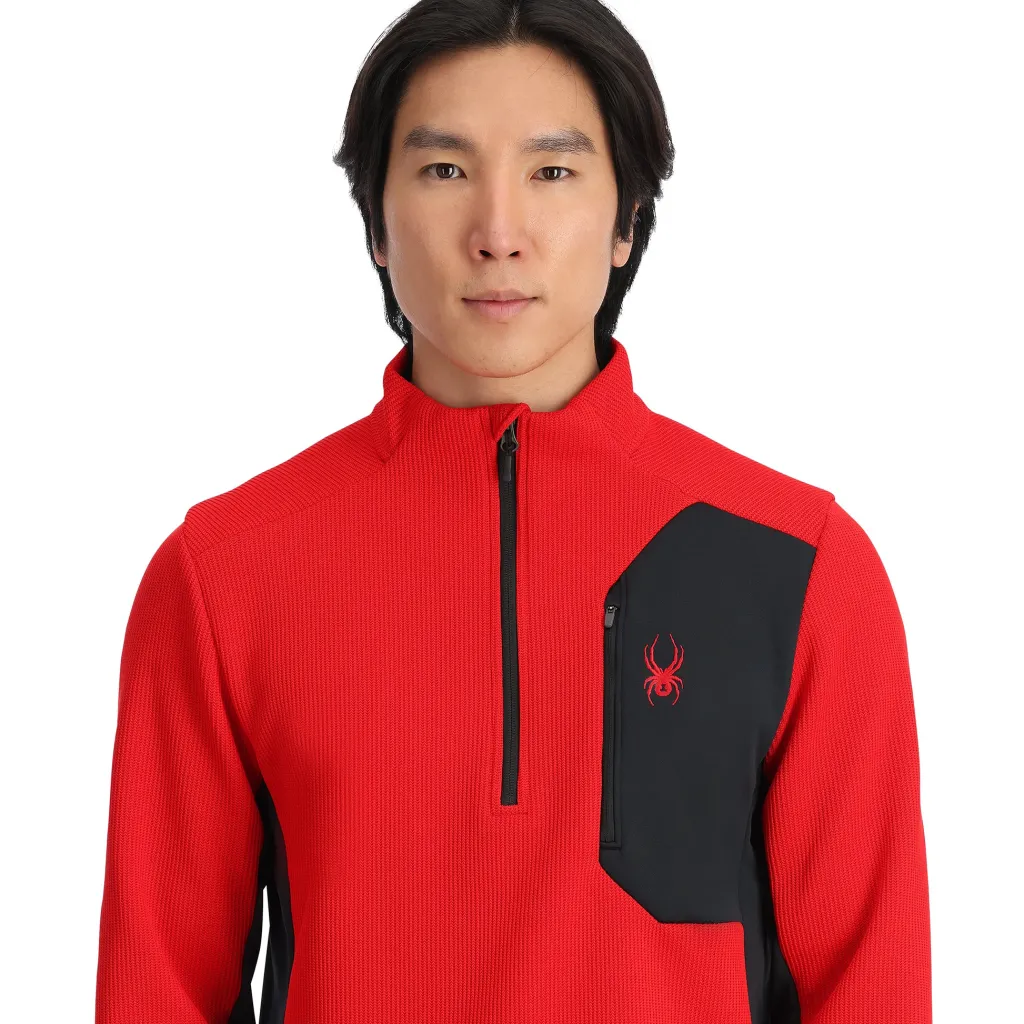 Midlayers | Fleece*Spyder Mens Bandit Half Zip - Red SPYDERRED