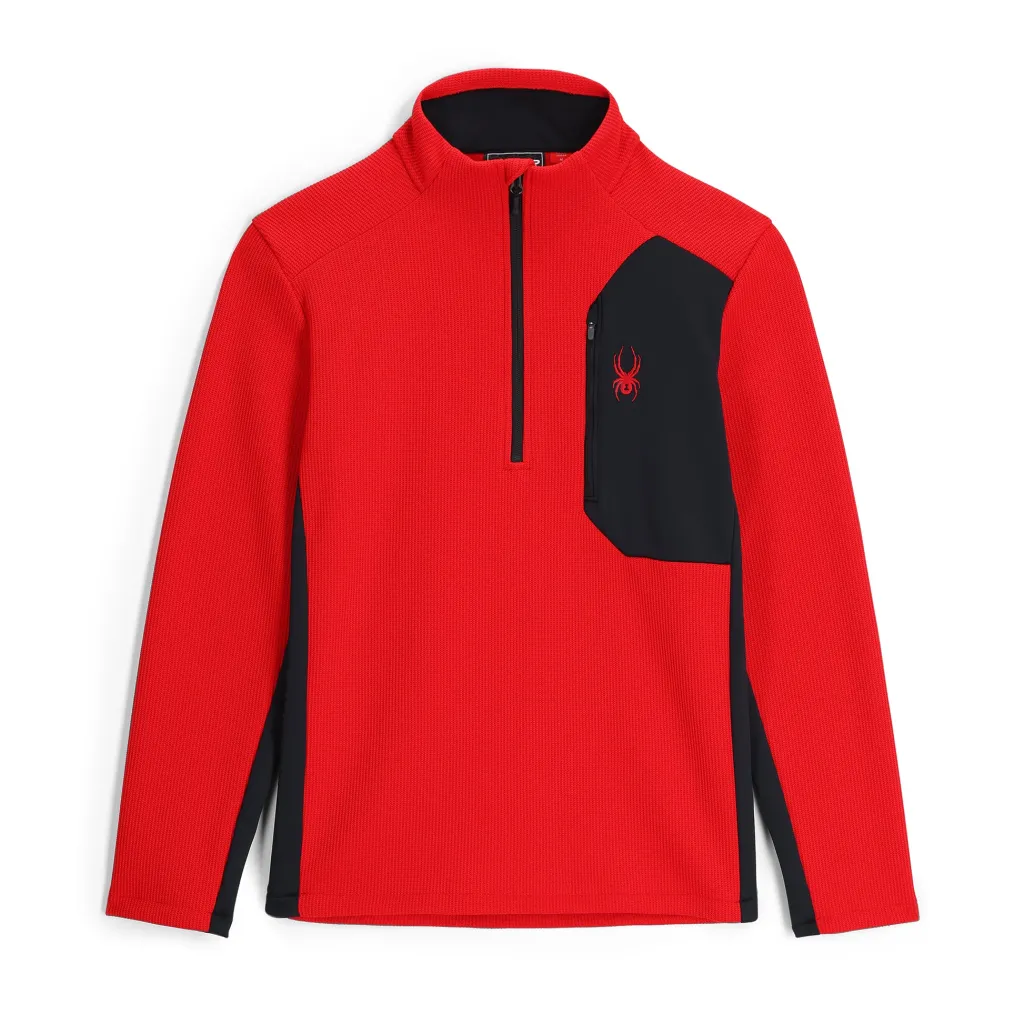Midlayers | Fleece*Spyder Mens Bandit Half Zip - Red SPYDERRED