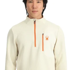 Midlayers | Fleece*Spyder Mens Bandit Half Zip - Vanilla Latte VANILLALATTE