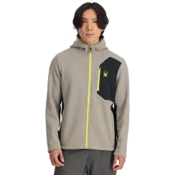 Midlayers | Fleece*Spyder Mens Bandit Hooded - CONCRETE