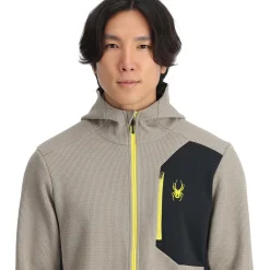 Midlayers | Fleece*Spyder Mens Bandit Hooded - CONCRETE