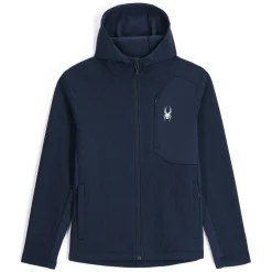 Midlayers | Fleece*Spyder Mens Bandit Hooded - True Navy TRUENAVY
