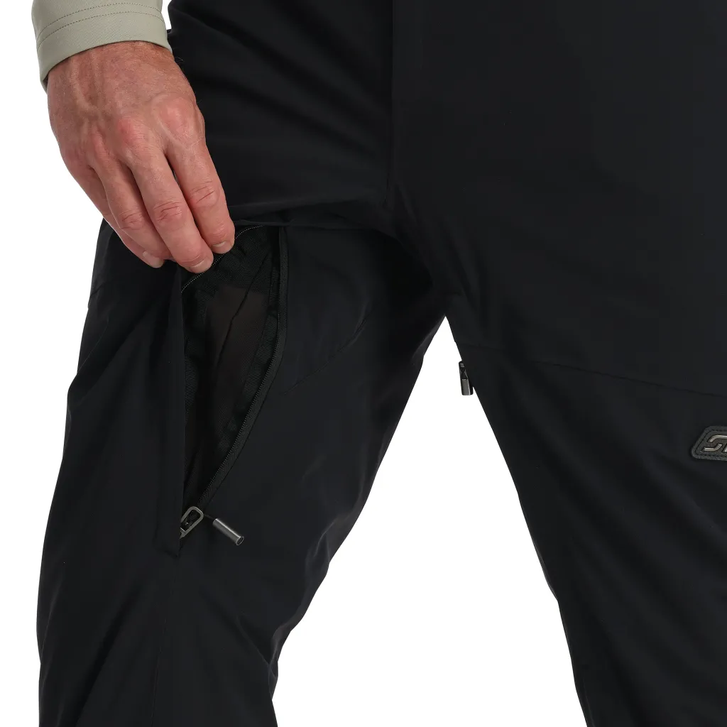 Bibs | Insulated*Spyder Mens Bormio - BLACK