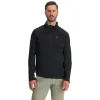 Midlayers | Fleece*Spyder Mens Gridweb Fleece Half Zip - BLACK