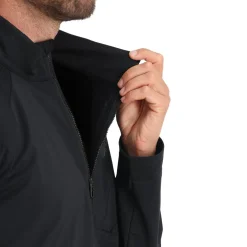 Midlayers | Fleece*Spyder Mens Gridweb Fleece Half Zip - BLACK
