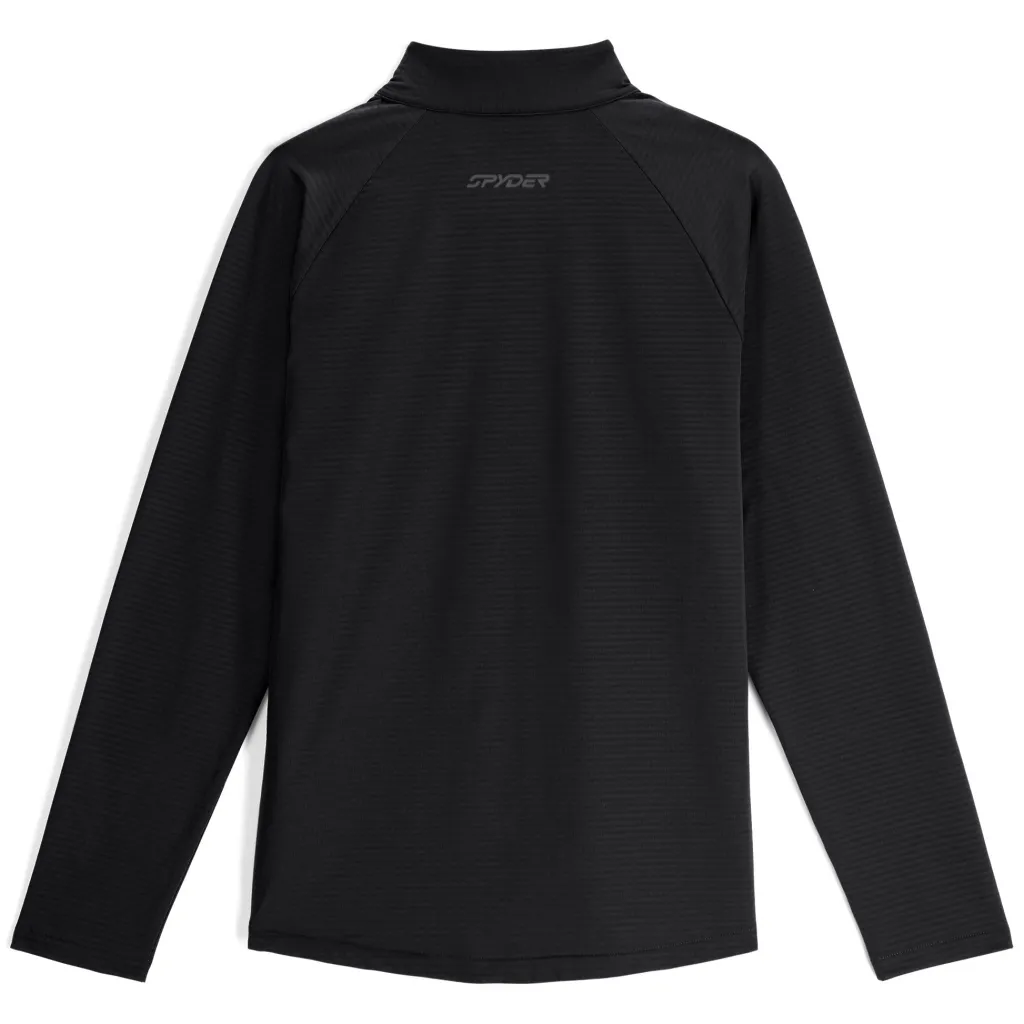 Midlayers | Fleece*Spyder Mens Gridweb Fleece Half Zip - BLACK