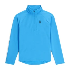 Midlayers | Fleece*Spyder Mens Gridweb Half Zip - Aether Blue AETHERBLUE