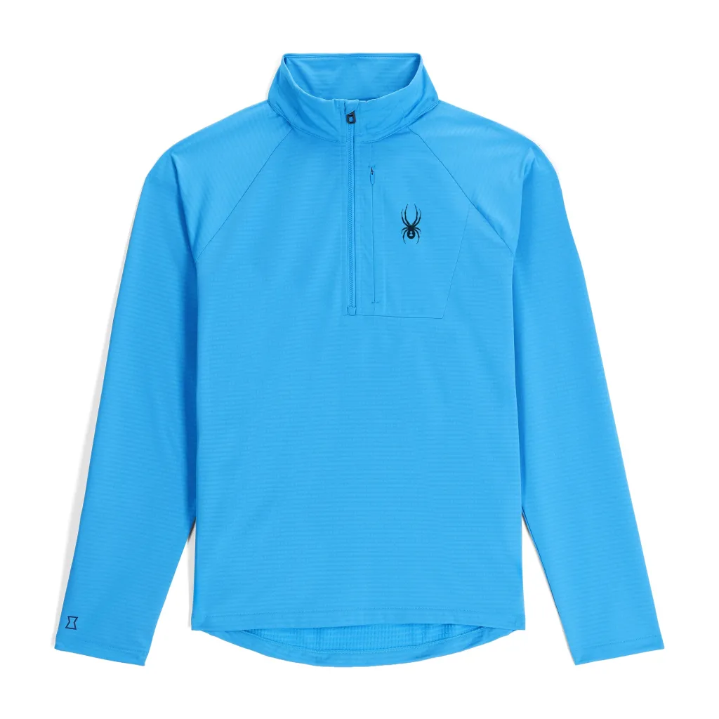 Midlayers | Fleece*Spyder Mens Gridweb Half Zip - Aether Blue AETHERBLUE