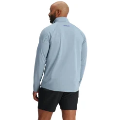 Fleece*Spyder Mens Gridweb Half Zip - Blue Fog BLUEFOG