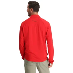 Midlayers | Fleece*Spyder Mens Gridweb Half Zip - Red SPYDERRED