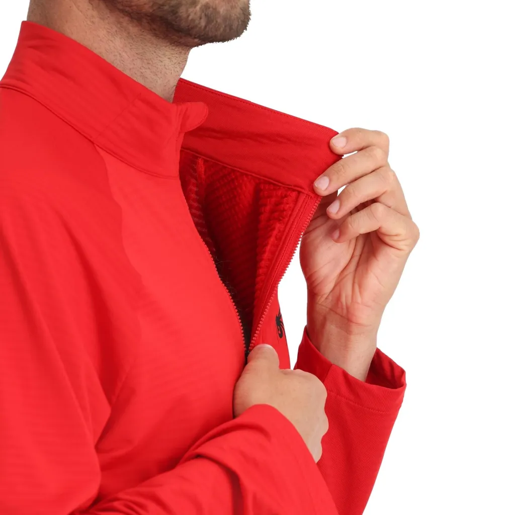 Midlayers | Fleece*Spyder Mens Gridweb Half Zip - Red SPYDERRED