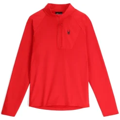 Midlayers | Fleece*Spyder Mens Gridweb Half Zip - Red SPYDERRED