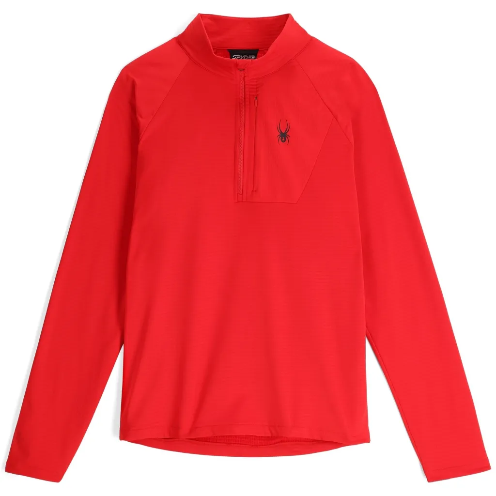 Midlayers | Fleece*Spyder Mens Gridweb Half Zip - Red SPYDERRED