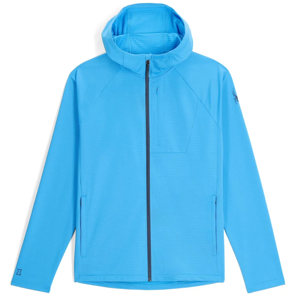 Midlayers | Fleece*Spyder Mens Gridweb Hoodie - Aether Blue AETHERBLUE