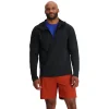 Midlayers | Fleece*Spyder Mens Gridweb Hoodie - BLACK