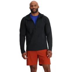 Midlayers | Fleece*Spyder Mens Gridweb Hoodie - BLACK