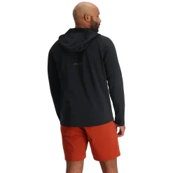 Midlayers | Fleece*Spyder Mens Gridweb Hoodie - BLACK
