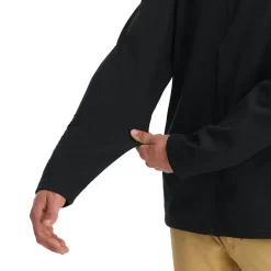 Midlayers | Fleece*Spyder Mens Gridweb Hoodie - BLACK