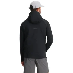Midlayers | Fleece*Spyder Mens Gridweb Hoodie - BLACK