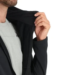 Midlayers | Fleece*Spyder Mens Gridweb Hoodie - BLACK