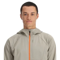 Midlayers | Fleece*Spyder Mens Gridweb Hoodie - CONCRETE