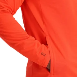 Fleece*Spyder Mens Gridweb Hoodie - Twisted Orange TWISTEDORANGE