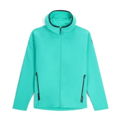 Midlayers | Fleece*Spyder Mens Gridweb ShellFleece™ Hoodie - Teal Green TEALGREEN